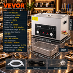 Ultrasonic Cleaner with Heater & Timer – 40kHz Stainless Steel Cleaning Tank