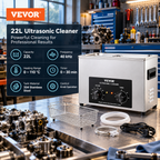 Ultrasonic Cleaner with Heater & Timer – 40kHz Stainless Steel Cleaning Tank