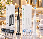 SUBORT S7 Sonic Electric Toothbrush – 5 Modes, 38,000 Vibrations/Min, IPX7 Waterproof, 6 Brush Heads