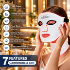 7-Color LED Silicone Face &amp; Neck Mask