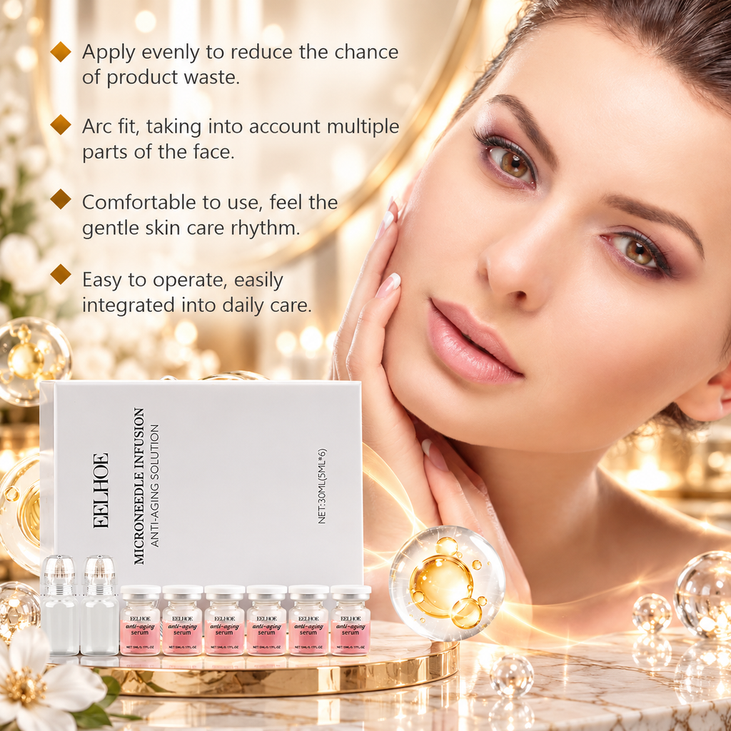 Hyaluronic Acid Microneedle Facial Roller Skincare Set