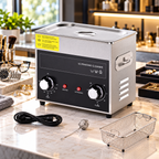 Ultrasonic Cleaner with Heater & Timer – 40kHz Stainless Steel Cleaning Tank