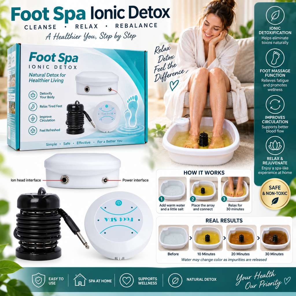 Ionic Detoxification Foot Spa & Massager