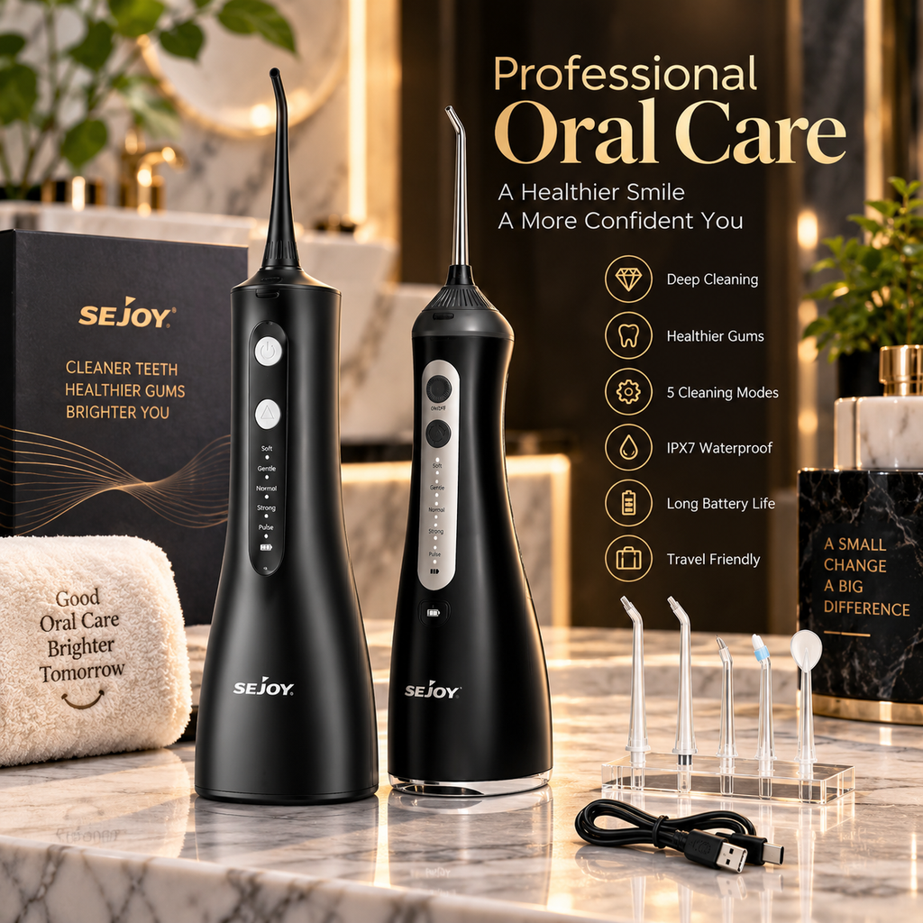 SEJOY 5-Mode Cordless Dental Water Flosser