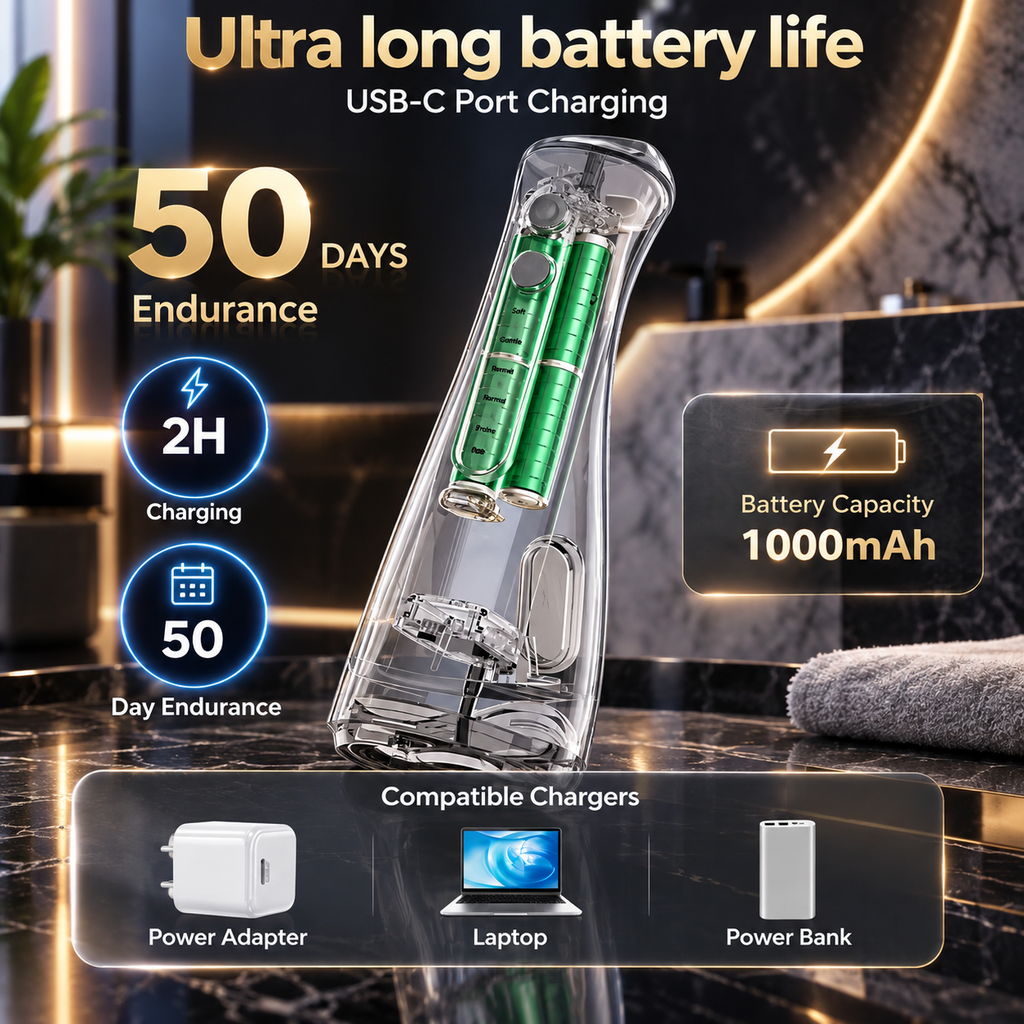 SEJOY 5-Mode Cordless Dental Water Flosser
