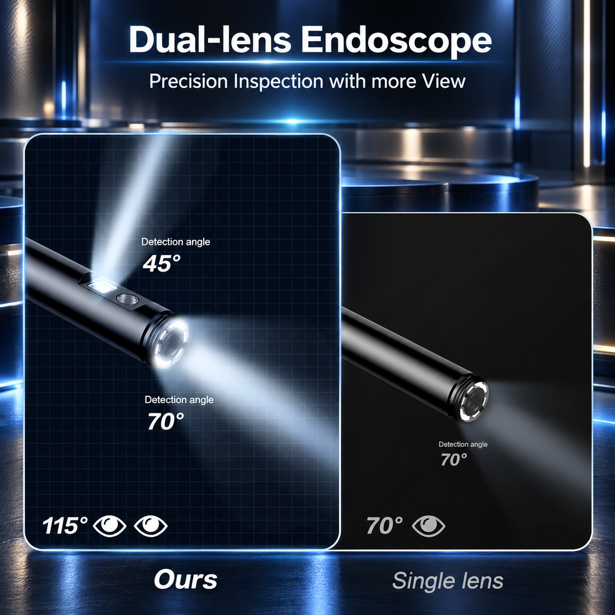 8mm 1080P Smartphone Inspection Boroscope