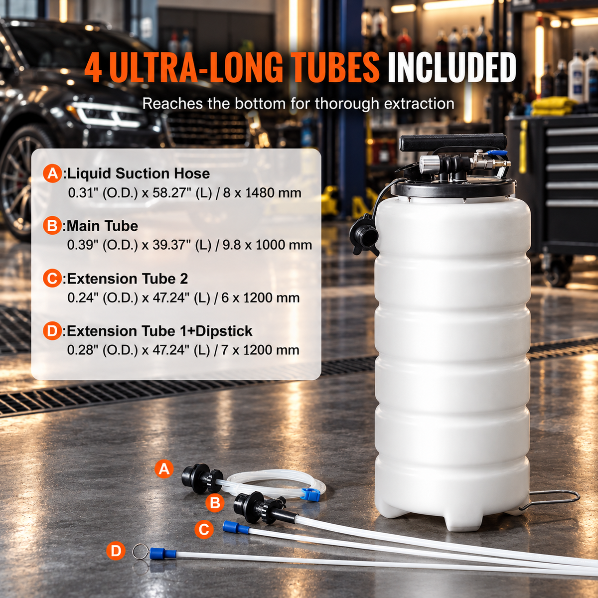6.5L / 15L Manual & Pneumatic Fluid Extractor Pump – Oil Change & Liquid Transfer Tool