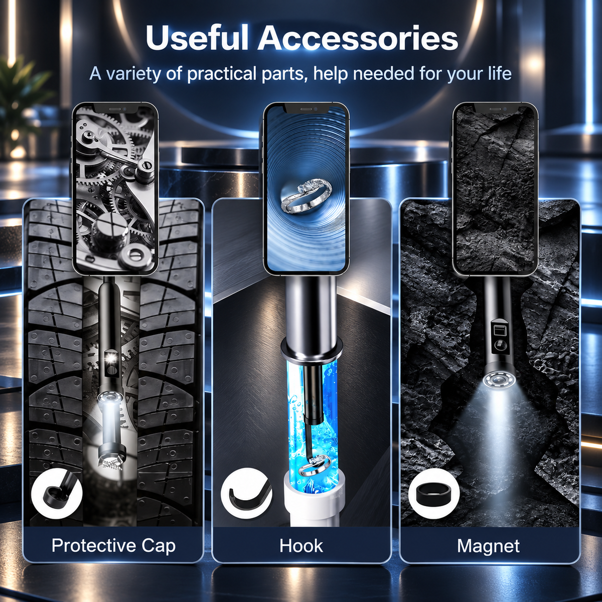 8mm 1080P Smartphone Inspection Boroscope