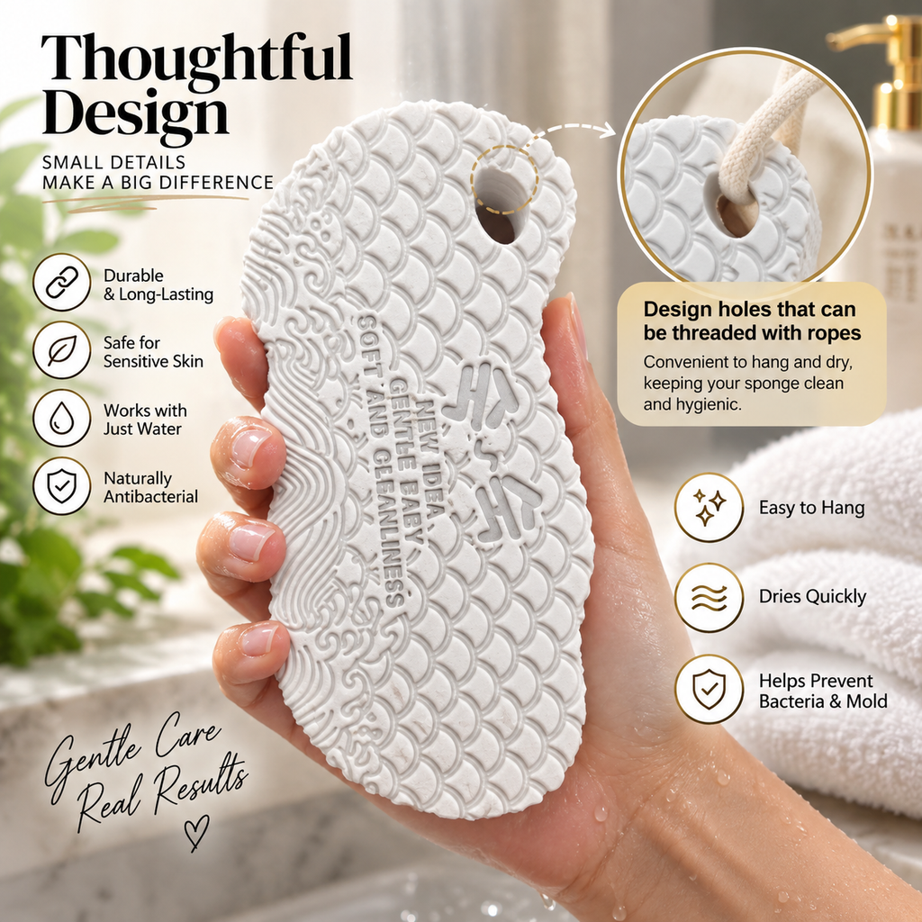 Children's 3D Soft Bath & Shower Sponge