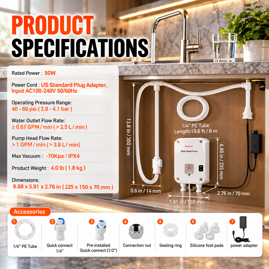 Bottled Water Pump System – 5 Gallon Electric Water Dispenser Pump | 100-240V