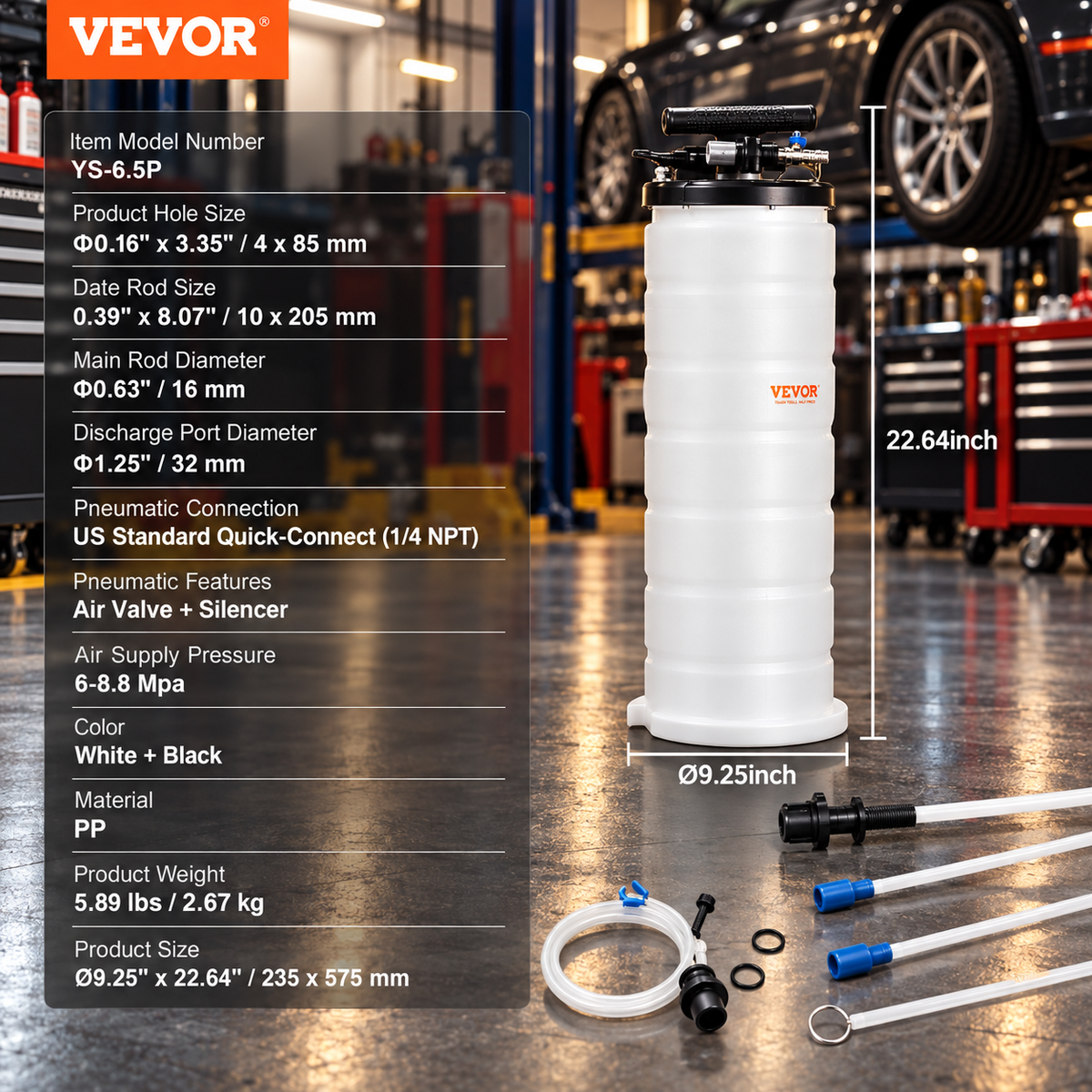 6.5L / 15L Manual & Pneumatic Fluid Extractor Pump – Oil Change & Liquid Transfer Tool