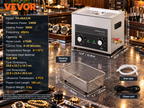 Ultrasonic Cleaner with Heater & Timer – 40kHz Stainless Steel Cleaning Tank